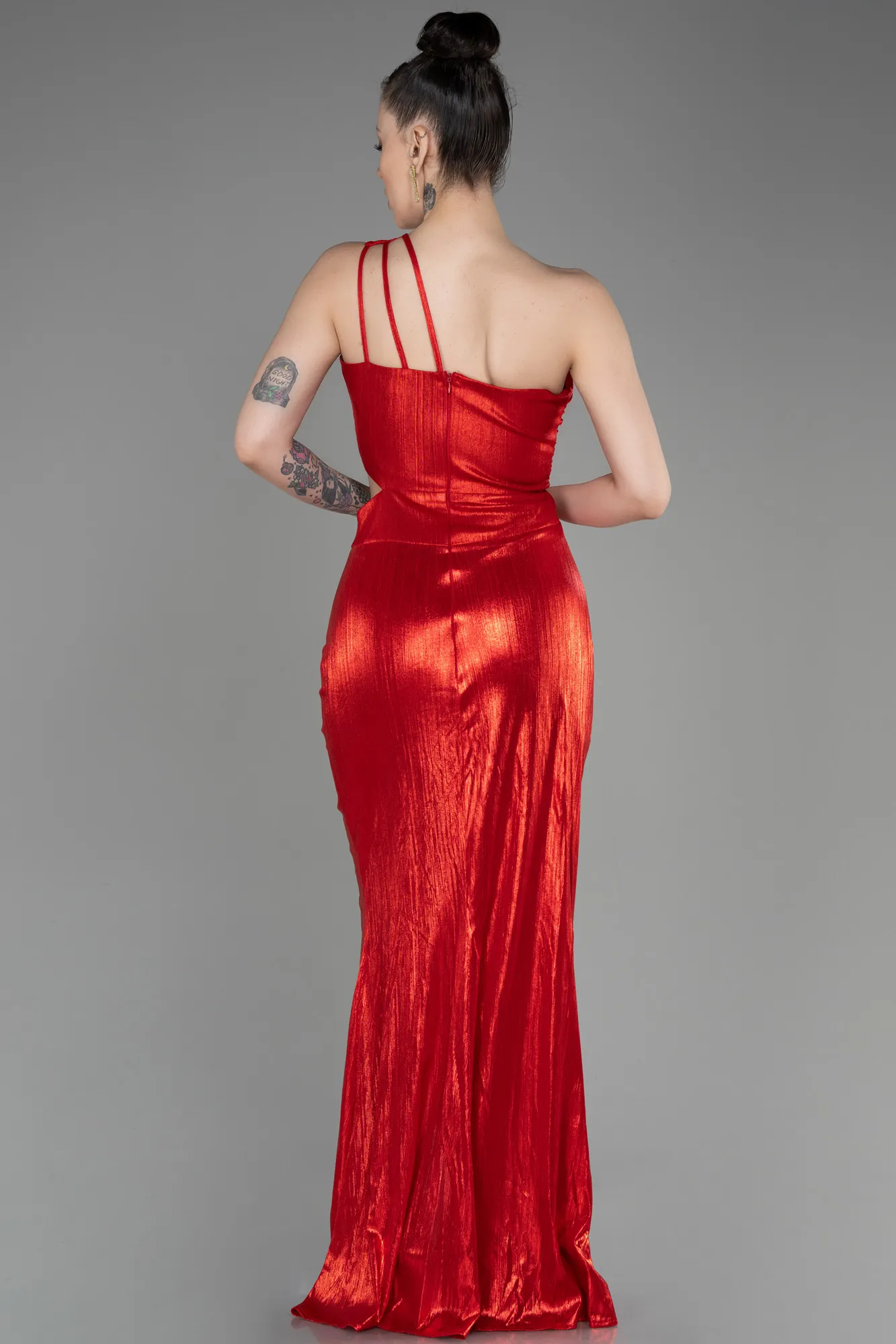 Robe de Soirée Longue Cuivre ABU3848