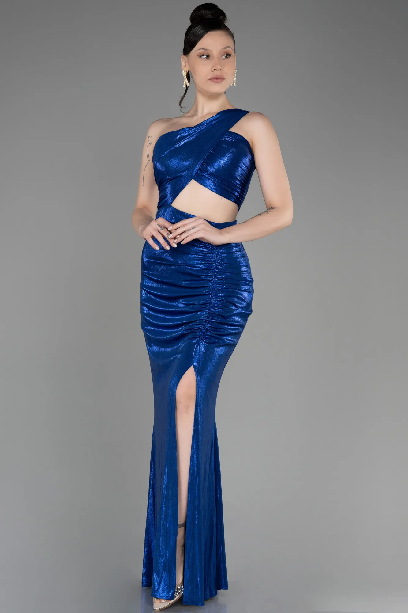 Robe de Soirée Longue Cuivre ABU3848