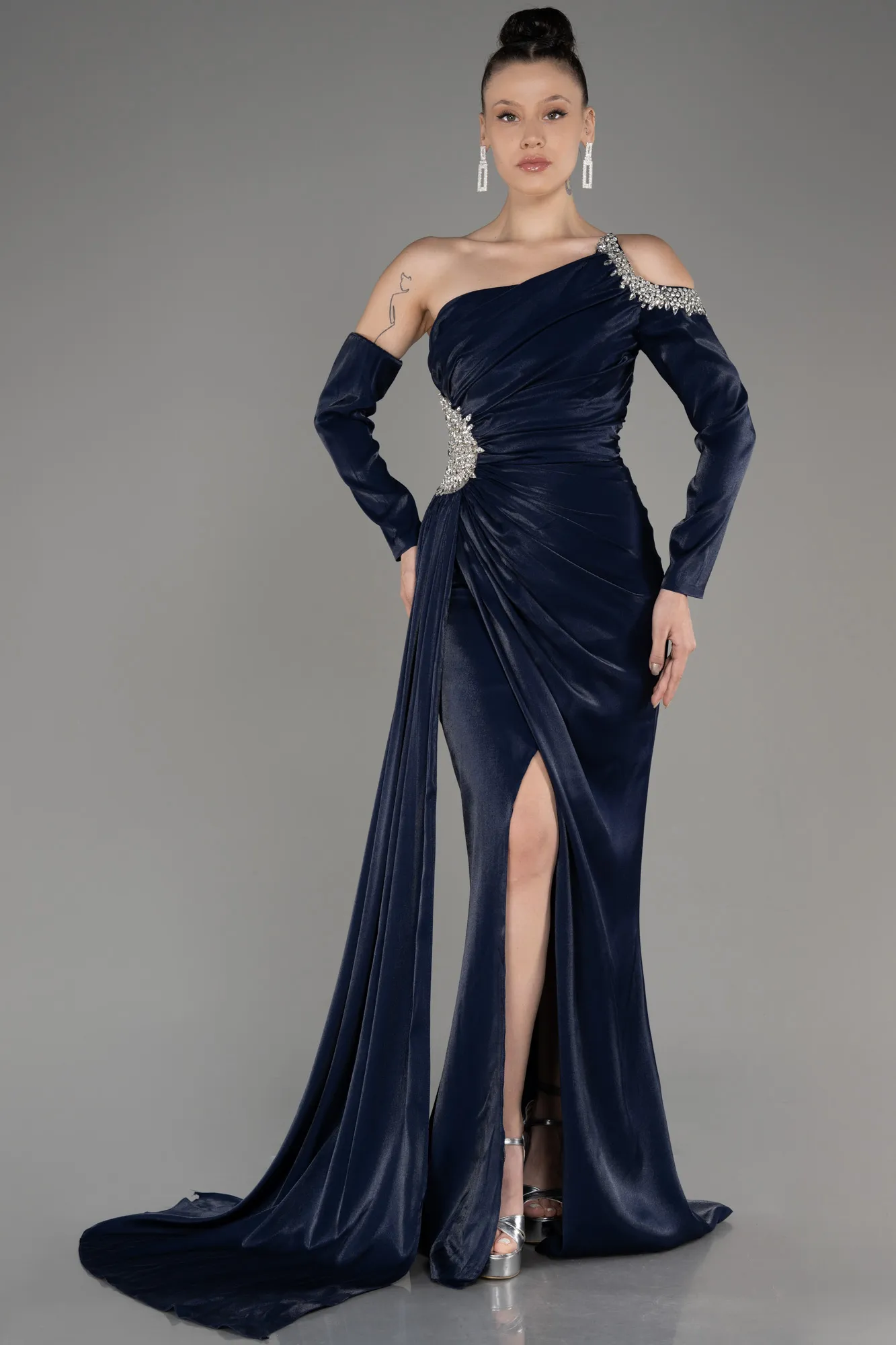 Robe de Soirée Longue Noir ABU3976