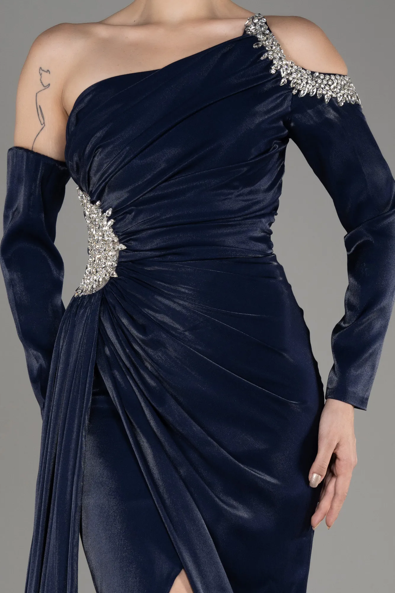 Robe de Soirée Longue Noir ABU3976