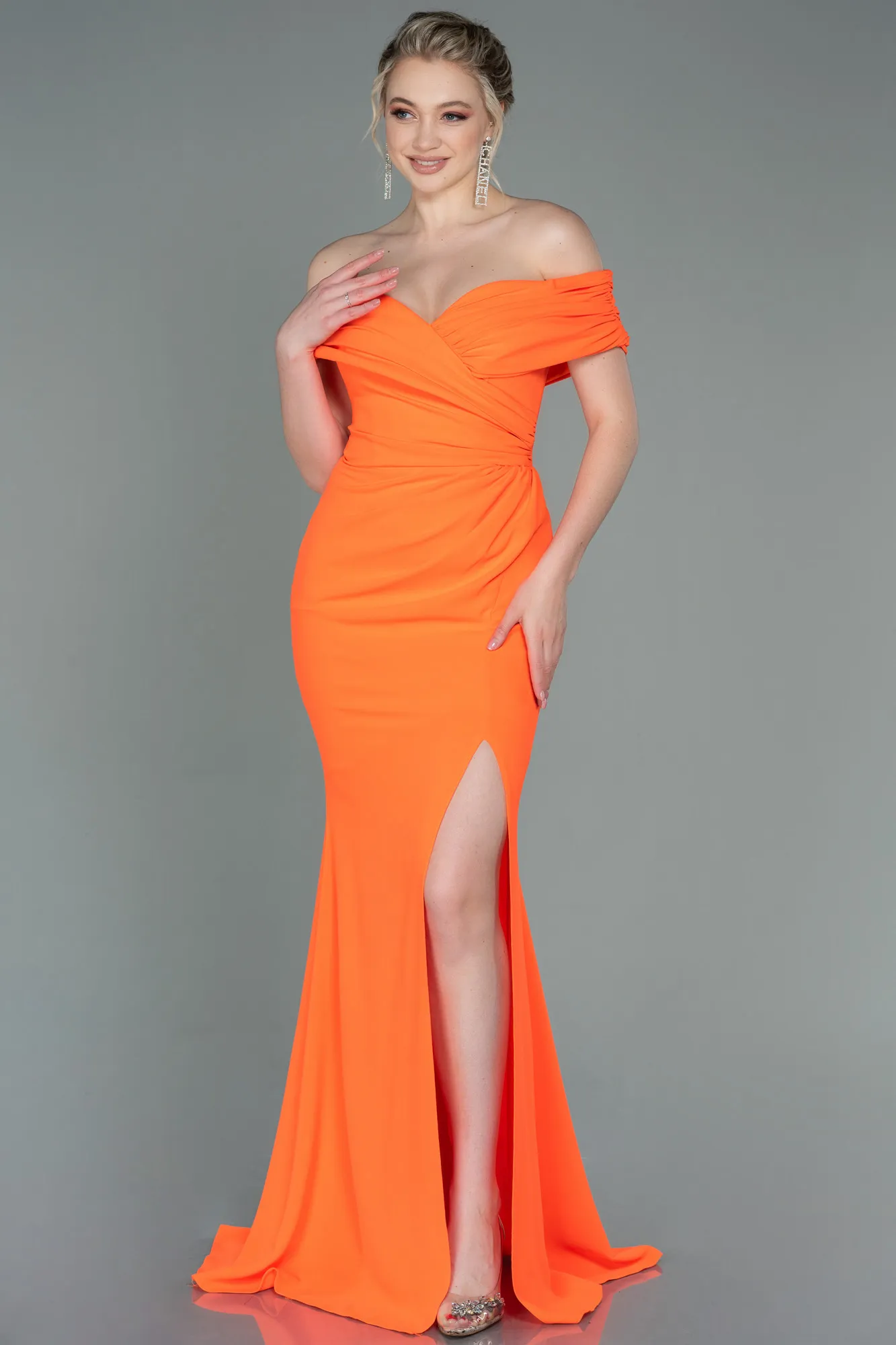 Robe de Soirée Longue Rouge ABU3156