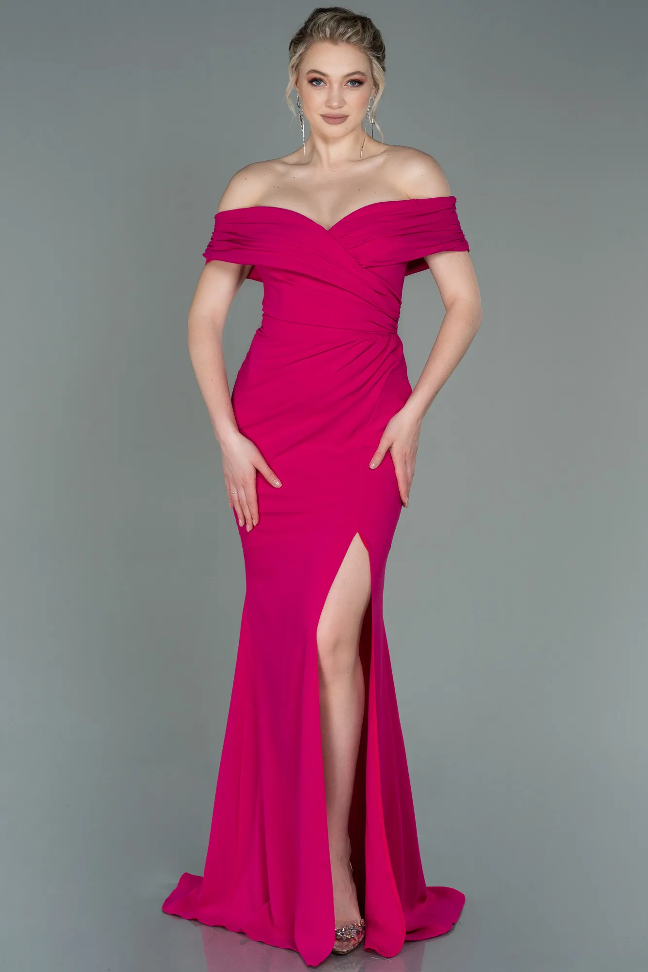 Robe de Soirée Longue Rouge ABU3156