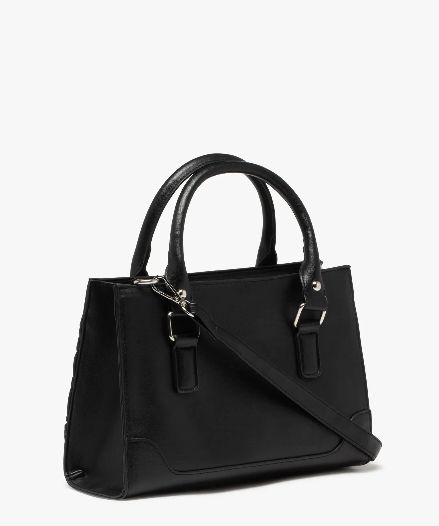 sac a main texture a bandouliere amovible femme noir standard sacs a main