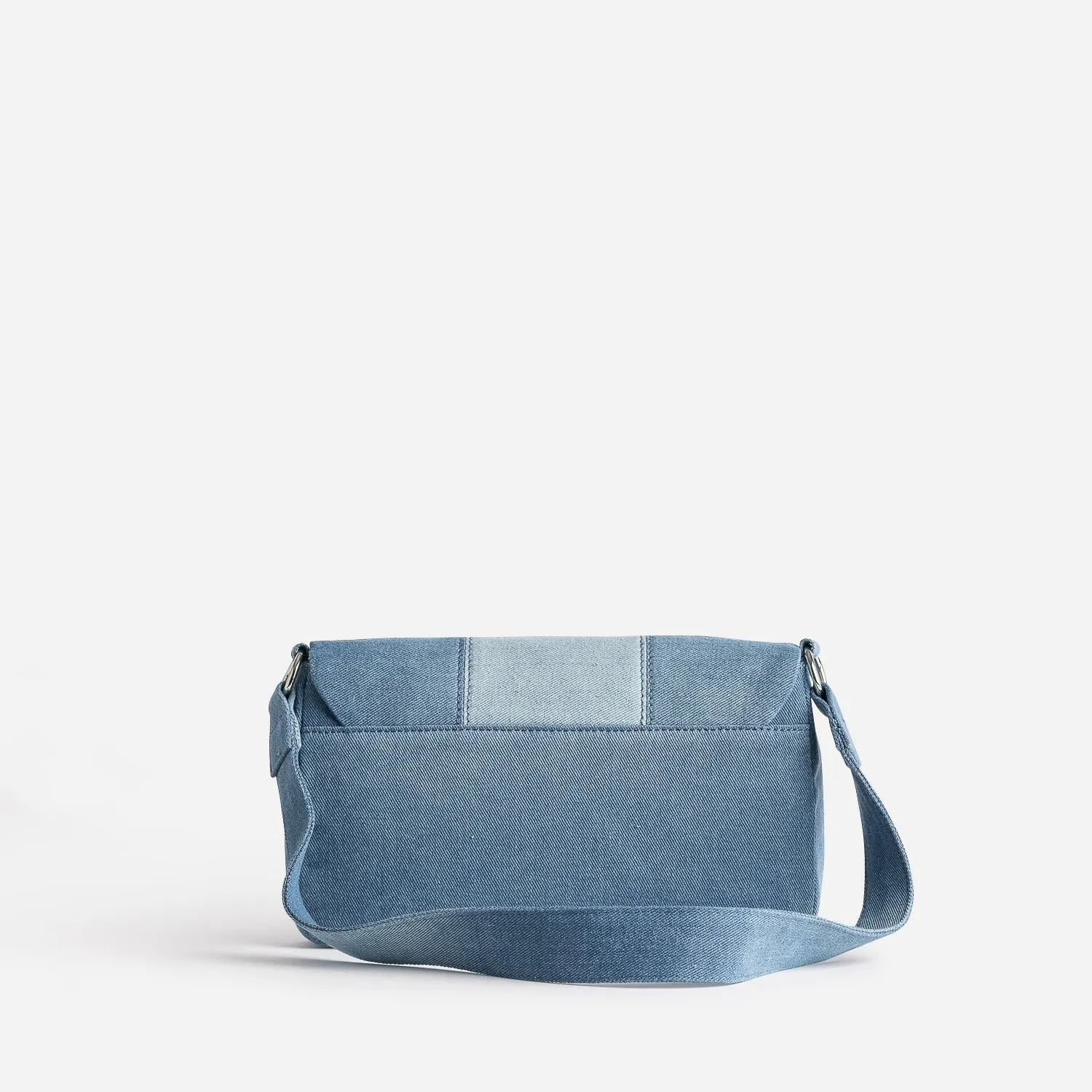 Sac baguette TEXTO bleu façon denim - Sacs à main Maroquinerie | ERAM