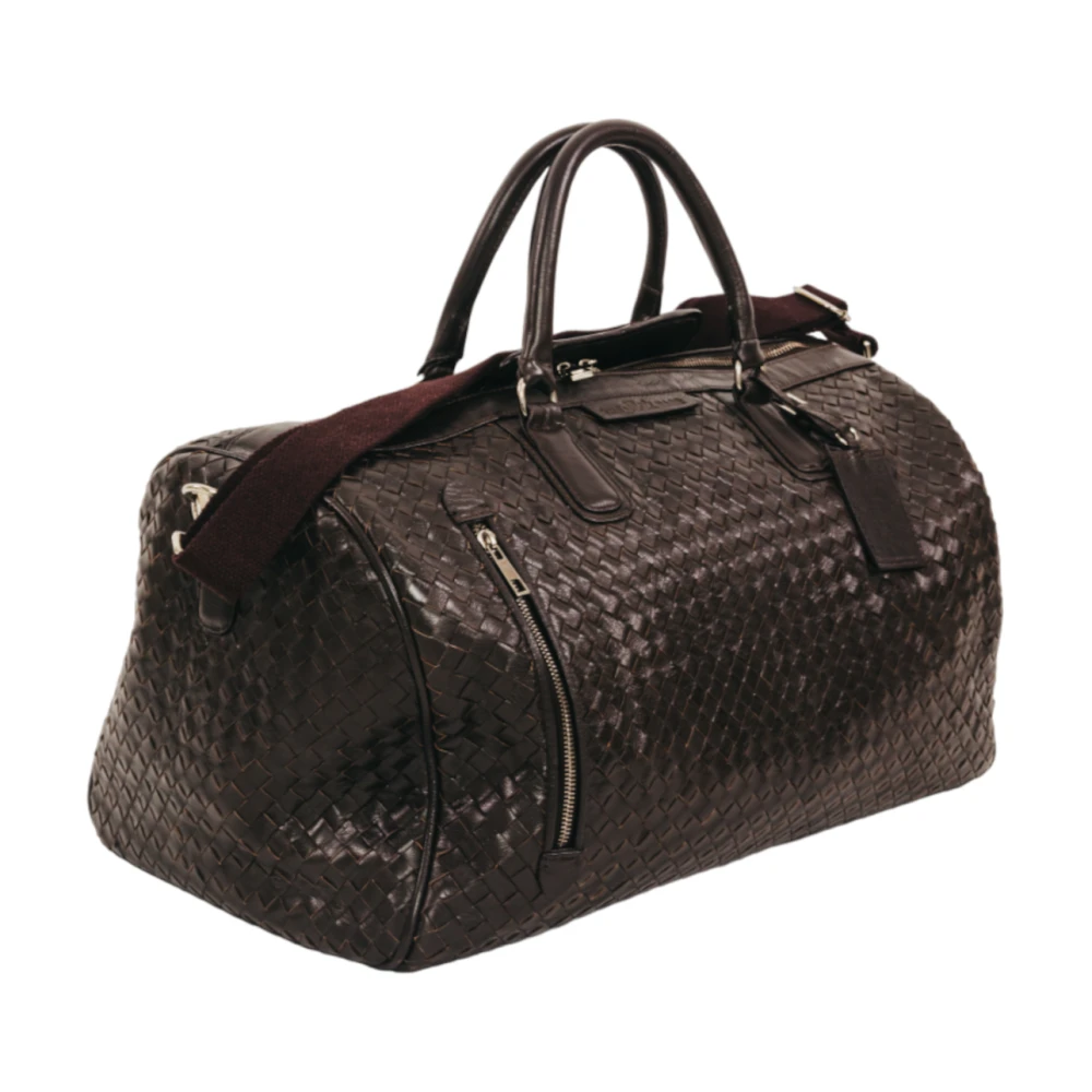 Sac de voyage en cuir marron