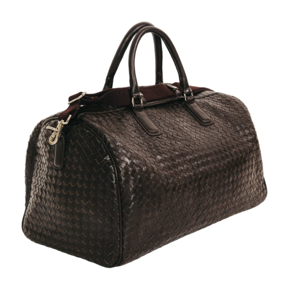 Sac de voyage en cuir marron