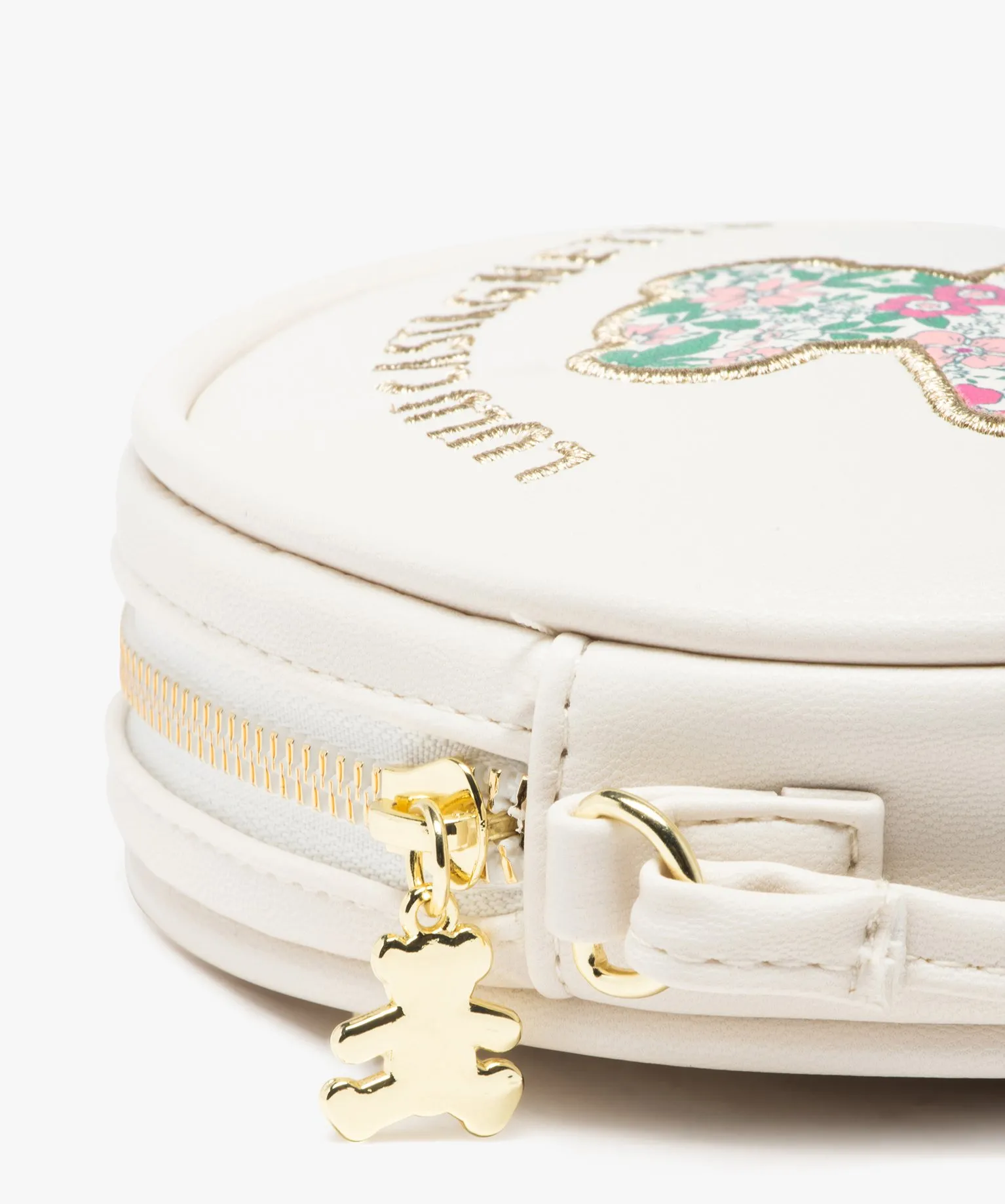 sac rond a motif ourson fleur fille - lulucastagnette blanc chine sacs et cartables