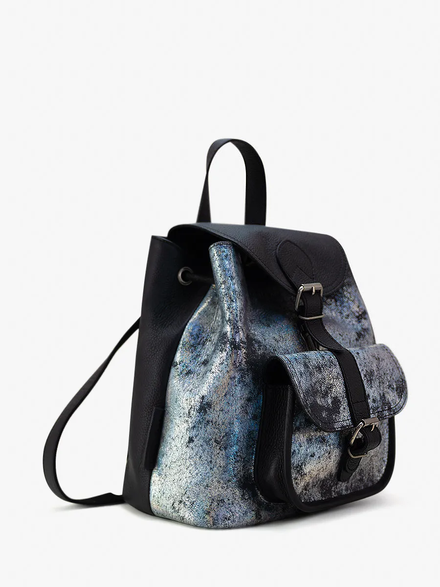 SAC À DOS EN CUIR HOLOGRAPHIQUE LeBaroudeur - Galaxie