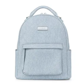 Sac à dos multifonction Le Maude en cuir vegan Denim pâle