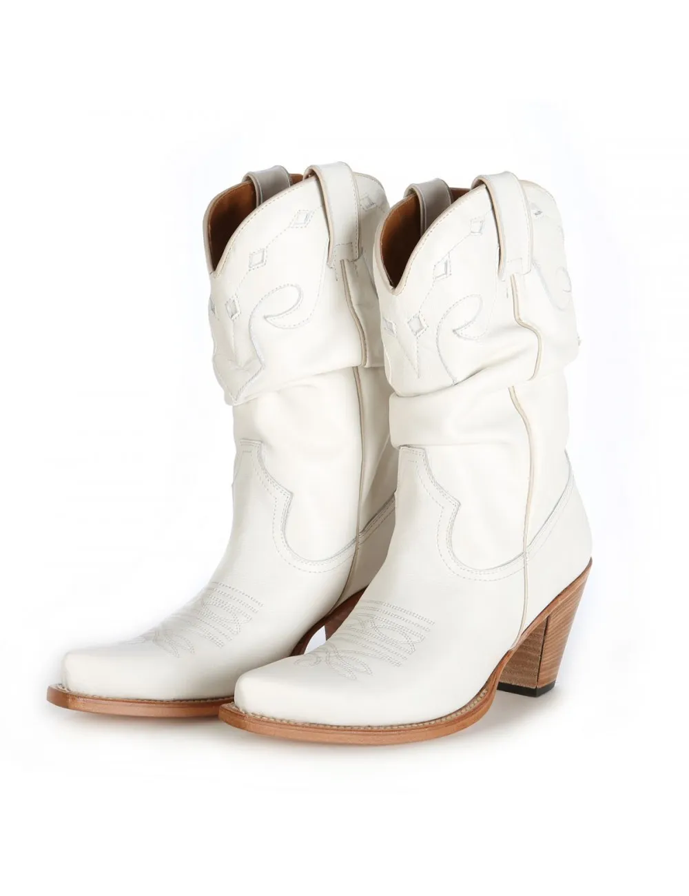 Santiags femme blanche