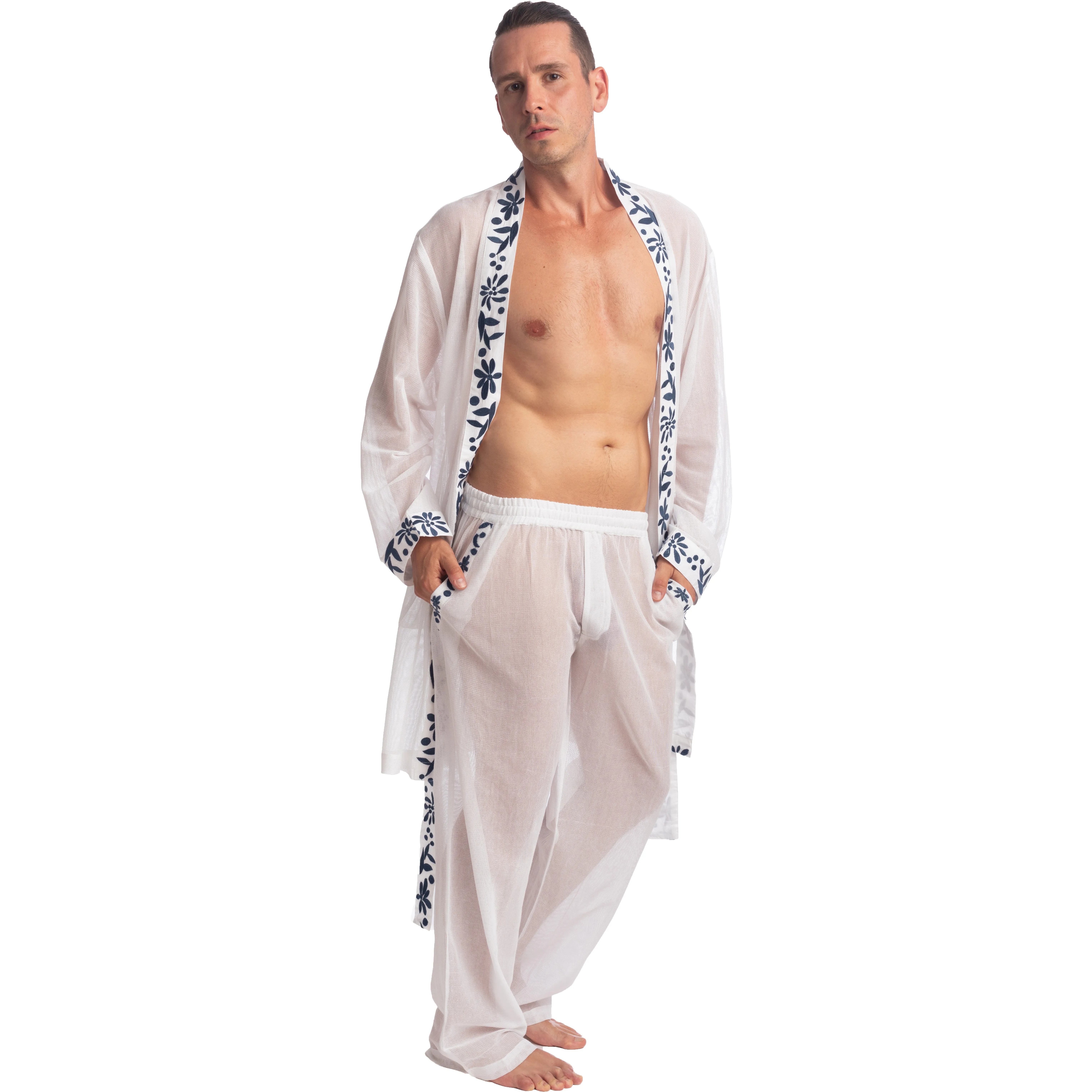 Santorini - Peignoir Kimono - L'Homme Invisible : vente peignoirs h...