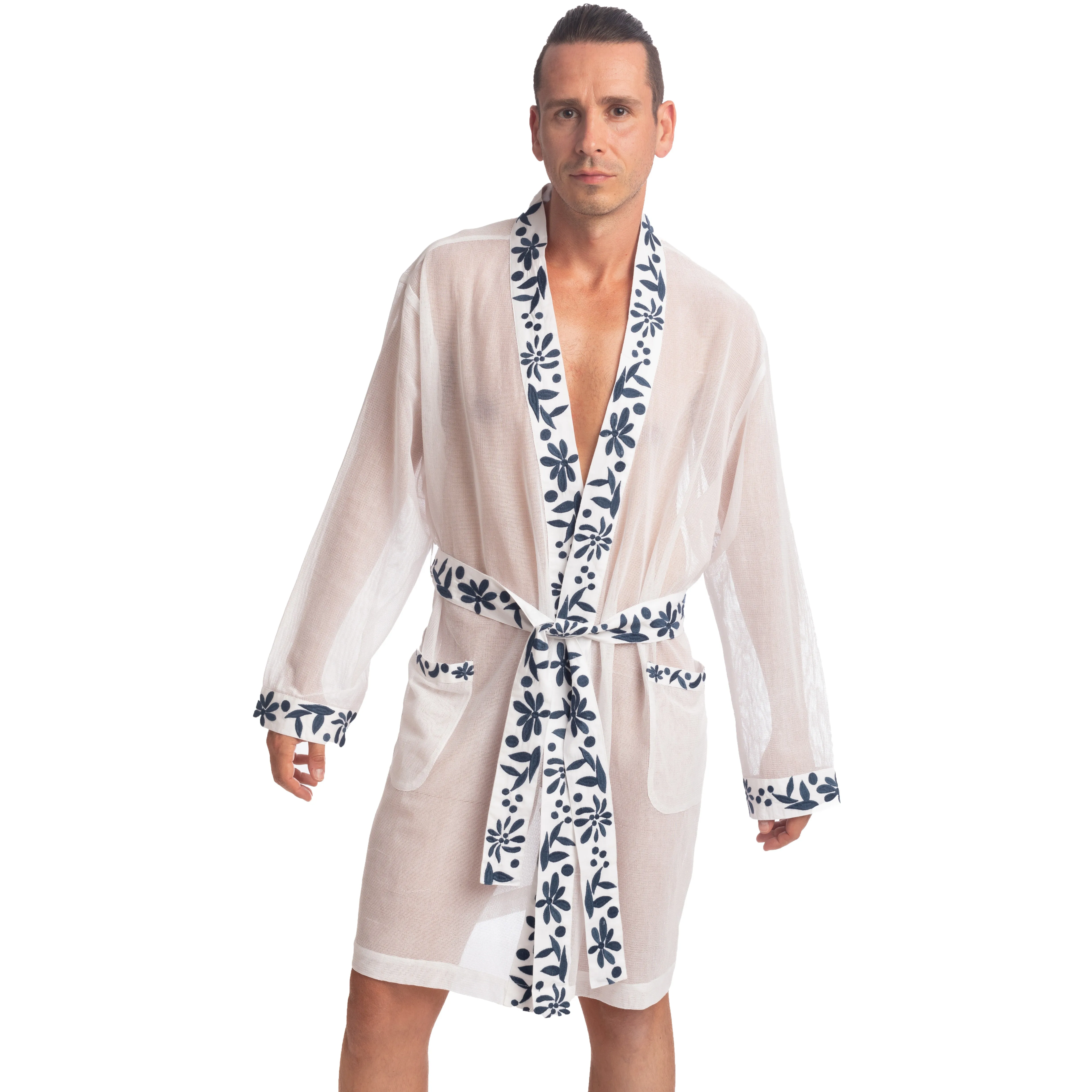 Santorini - Peignoir Kimono - L'Homme Invisible : vente peignoirs h...