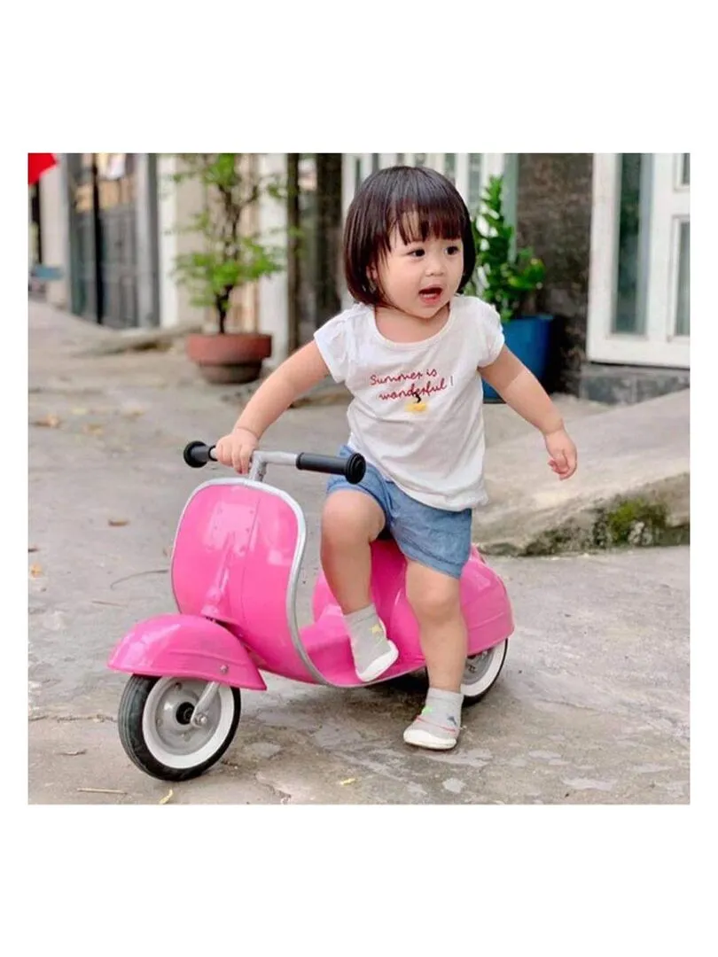 Scooter draisienne vintage Ride On Kids, Primo Rose - Rose