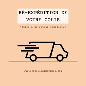 Service de ré-expédition de votre colis (suite à un retour expéditeur)