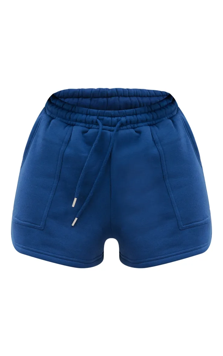 Short de course oversize bleu marine à poches