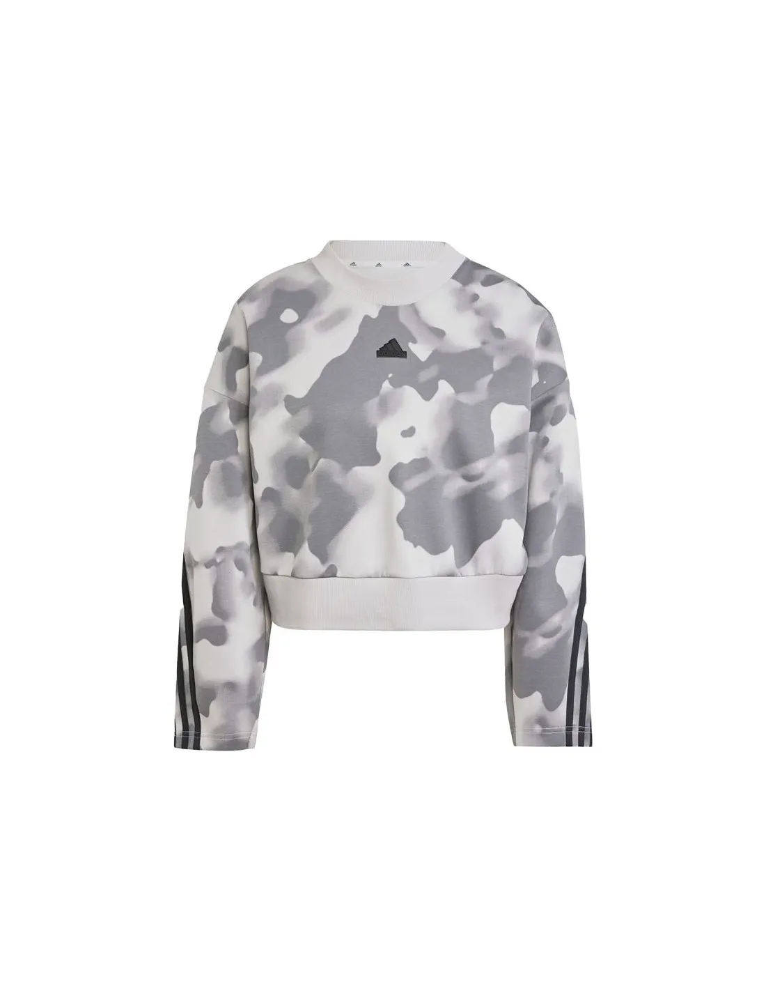 Sweat Femme Adidas Future Icons 3-Stripes Gris