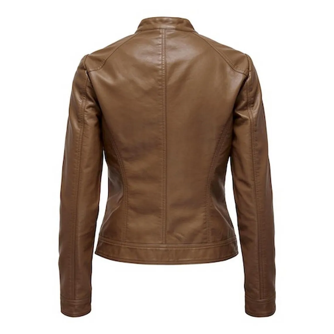 Veste de motard en simili-cuir marron | 3 Suisses