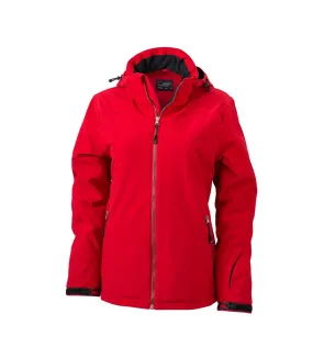 Veste softshell doublée - JN1053 - Rouge - Femme - Sports d'hiver - Ski