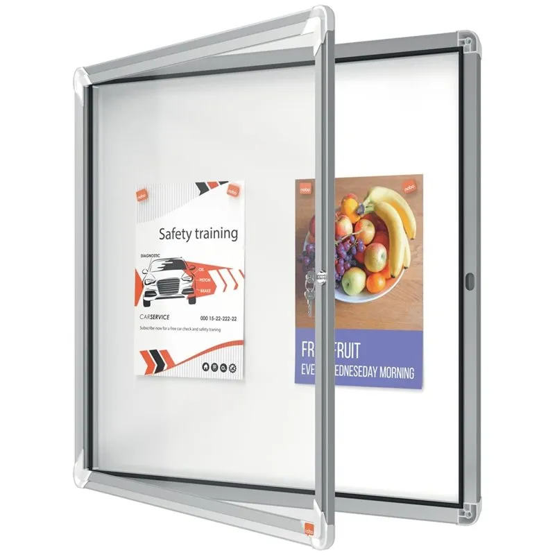 Vitrine d'affichage - surface en métal - pour l'intérieur - 6 x A4