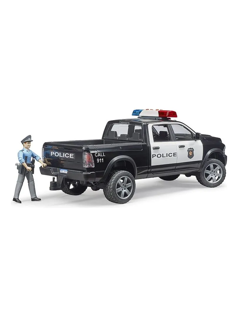 Véhicule de police : Pickup RAM 2500 avec figurine - N/A