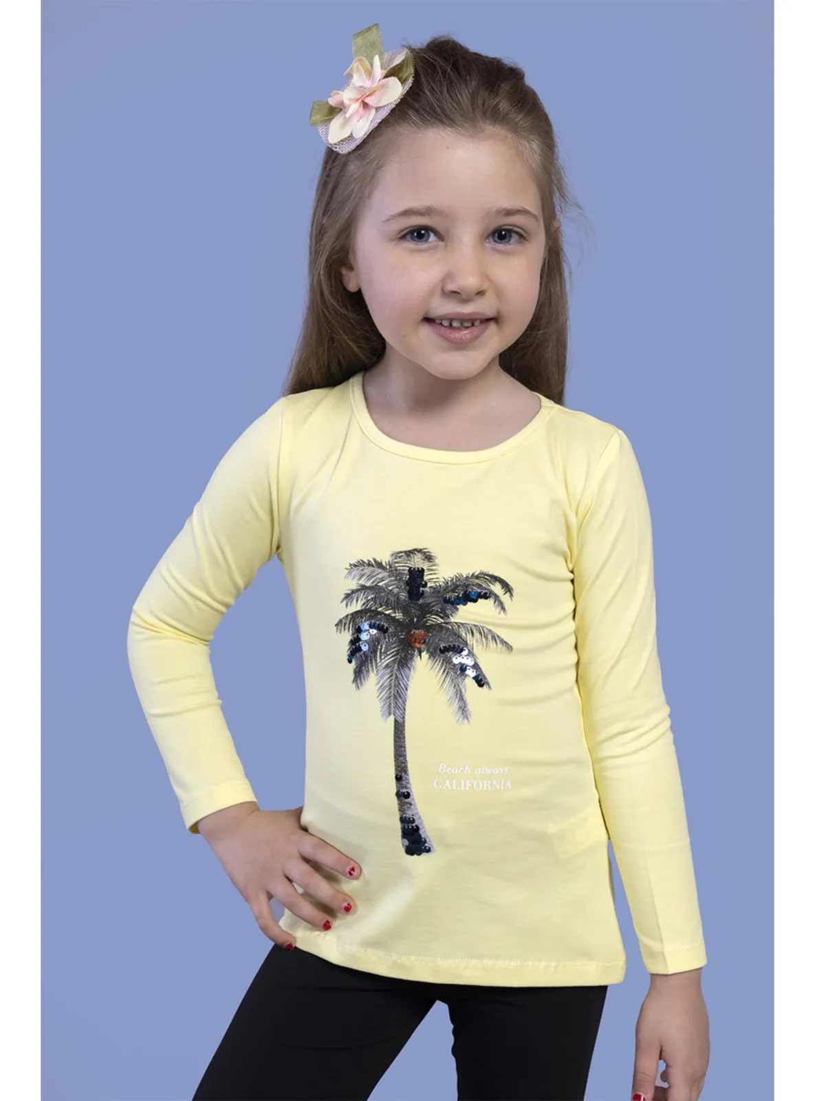Yellow - Girls` T-Shirt