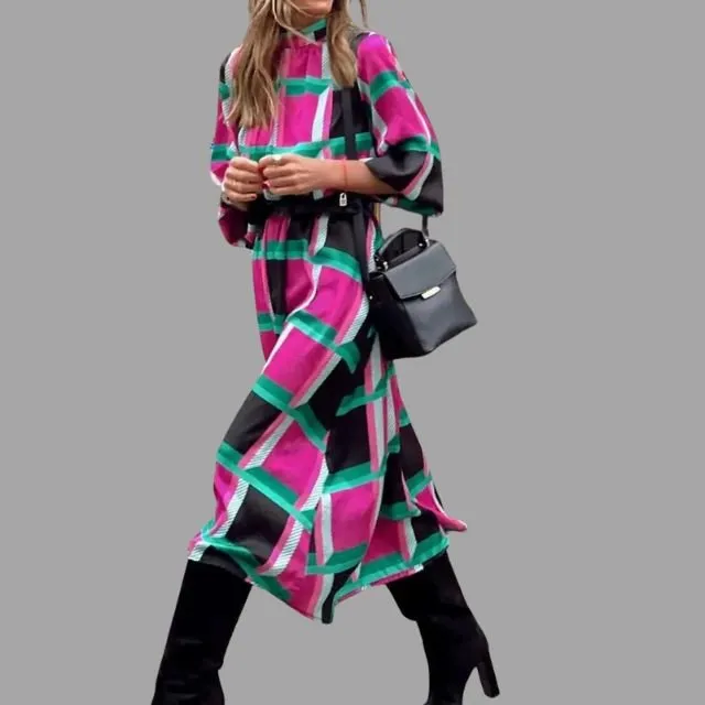 Zaynah | Robe colorée à motifs pour femme